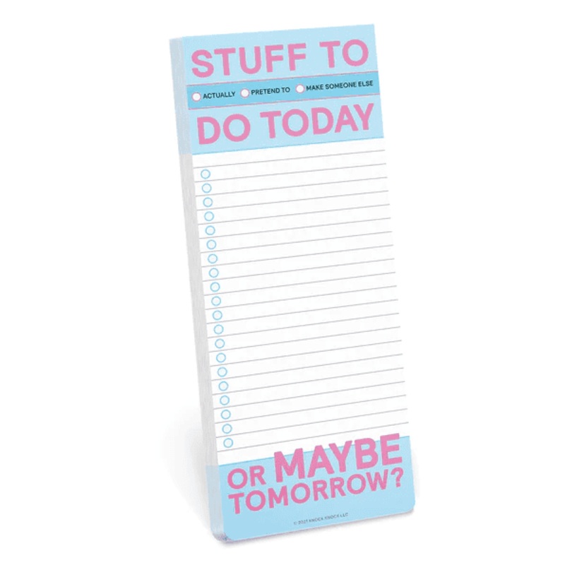 Make-a-List Pads- Stuff to Do Today