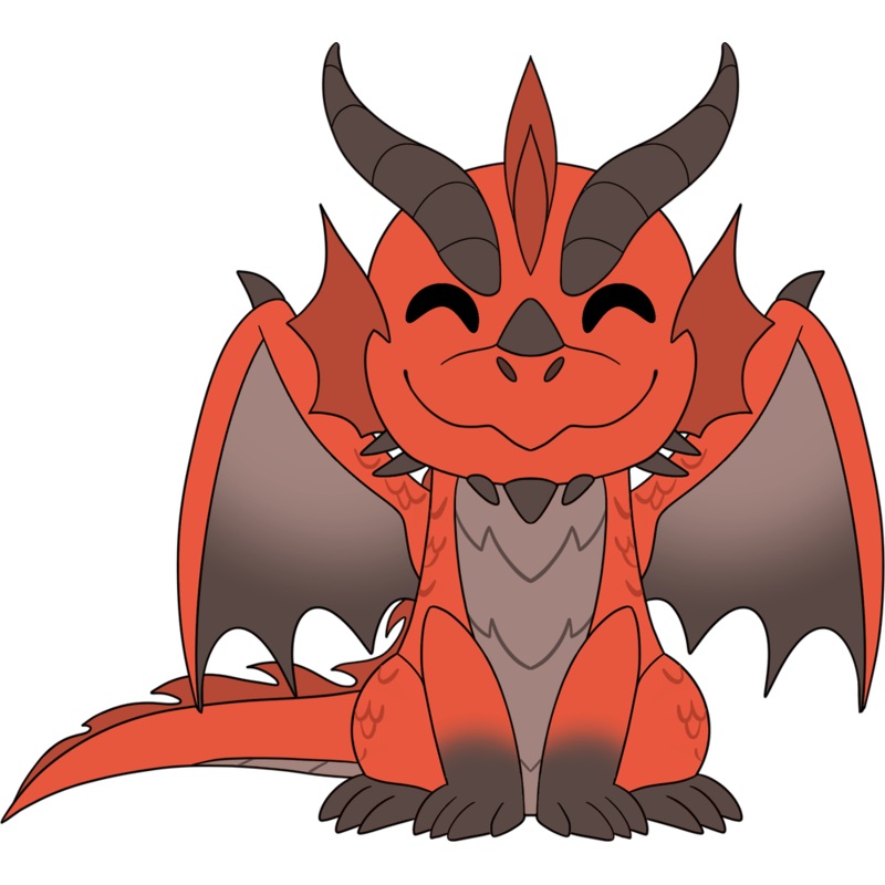 Red Dragon Plush (9in)