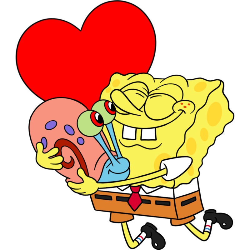 Spongebob Heart Bobble Pin