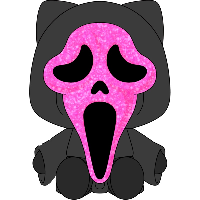 Glam Ghost Face Plush (9in)