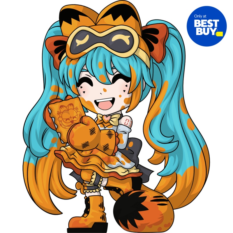 Lasagna Splatter Garfield Miku
