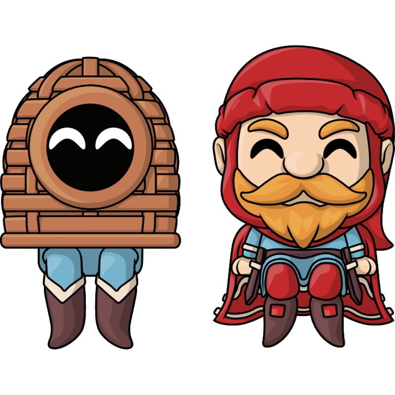 Manor Lord & Basket Man Monitor Buddiez