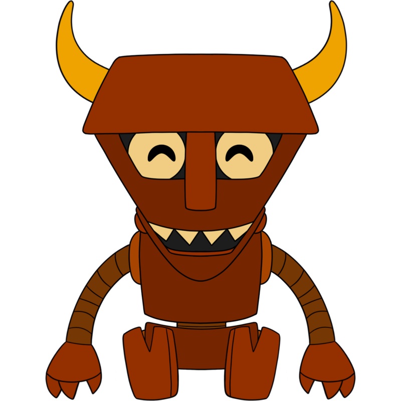 Robot Devil Plush (9in)