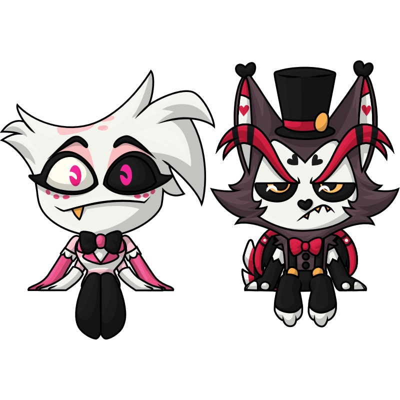 Angel Dust & Husk Monitor Buddiez