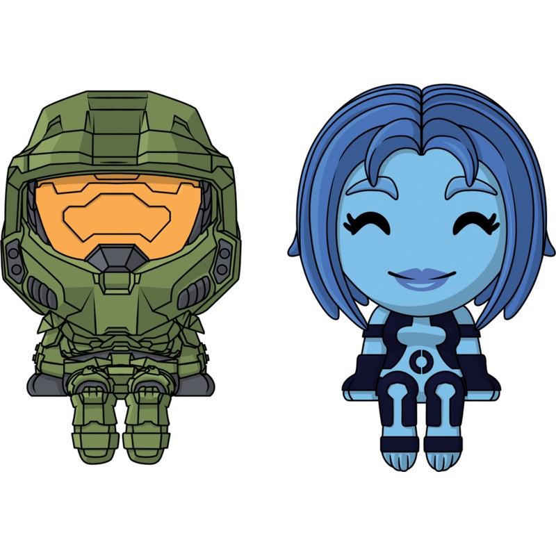 The Master Chief and Cortana Monitor Buddiez