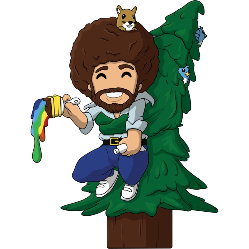 Bob Ross Hand over the Hero