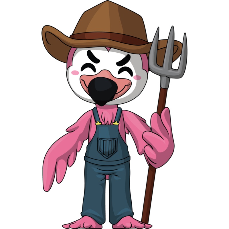 Farmer Flamingo