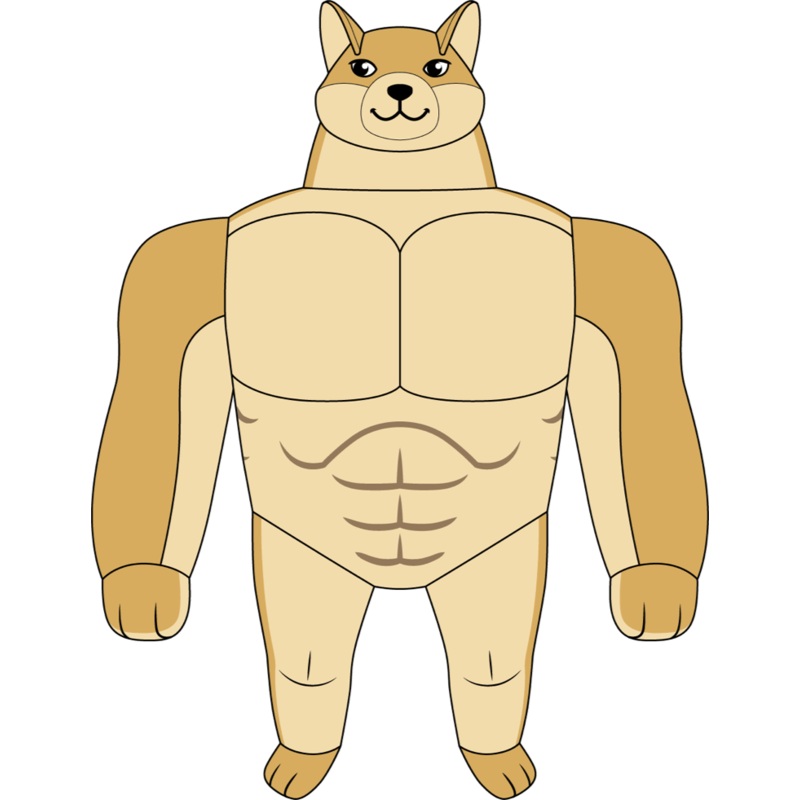 Swole Doge Plush (1ft)