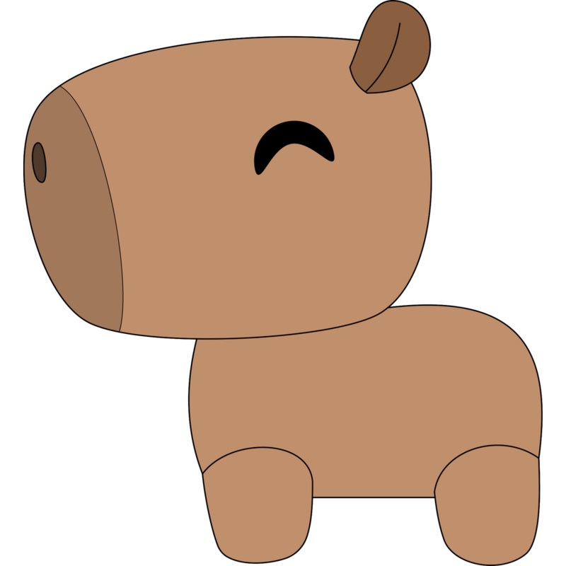 Capybara Plush (9in)