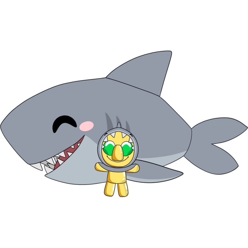 Foolish Gamers Shark Plush (1ft)