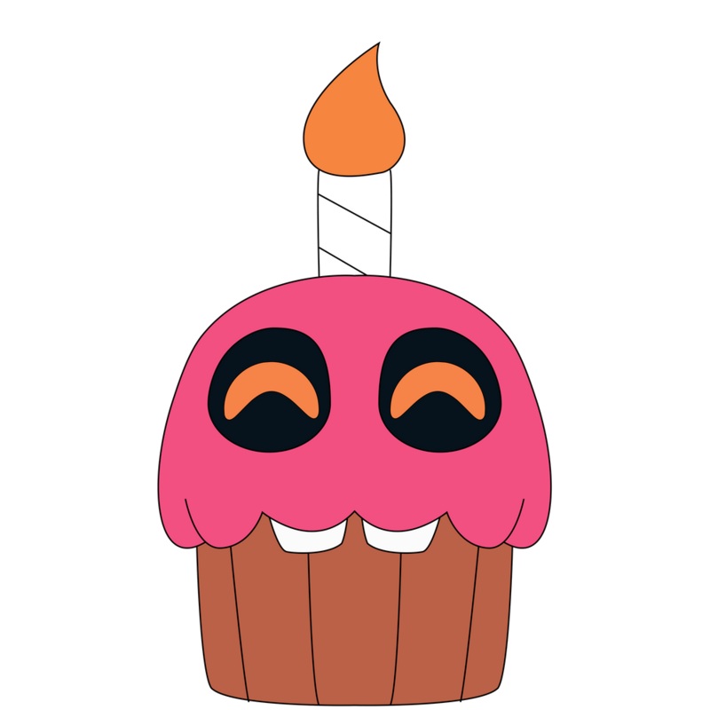 Cupcake Shoulder Rider (6IN)