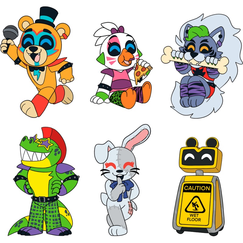 FNAF Security Breach Pin Set
