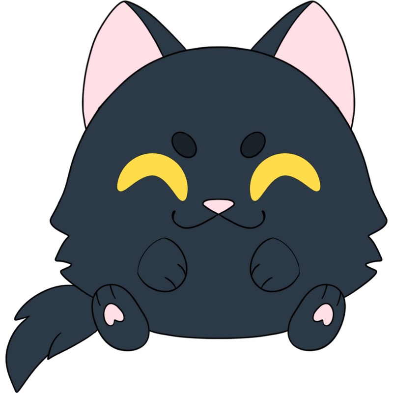 Halloween Cat Stickie (6in)