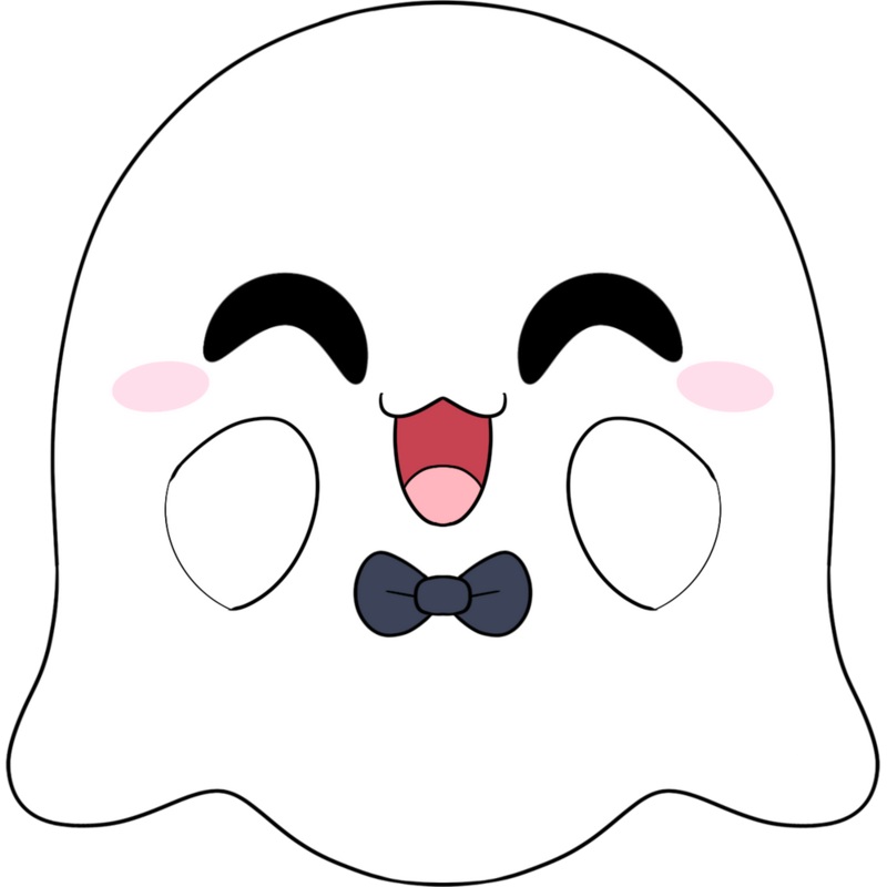 Halloween Ghost Stickie (6in)