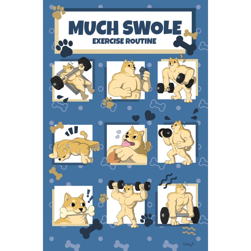 Much Swole Print