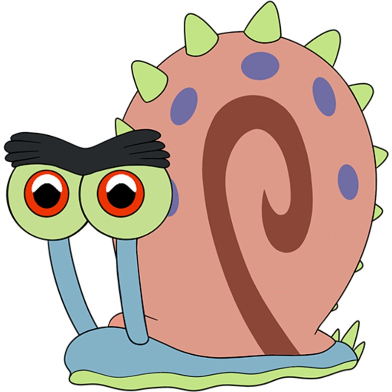 Prehistoric Gary Snail Stickie (6in)