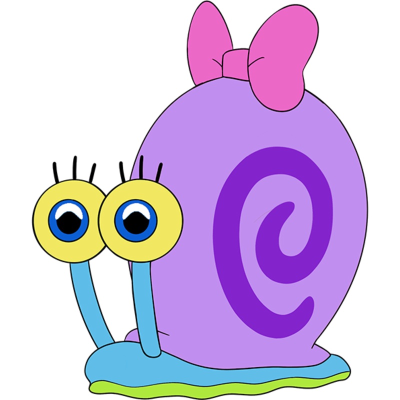 Snellie Snail Stickie (6in)