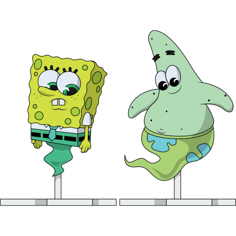 Spooky SpongeBob and Patrick
