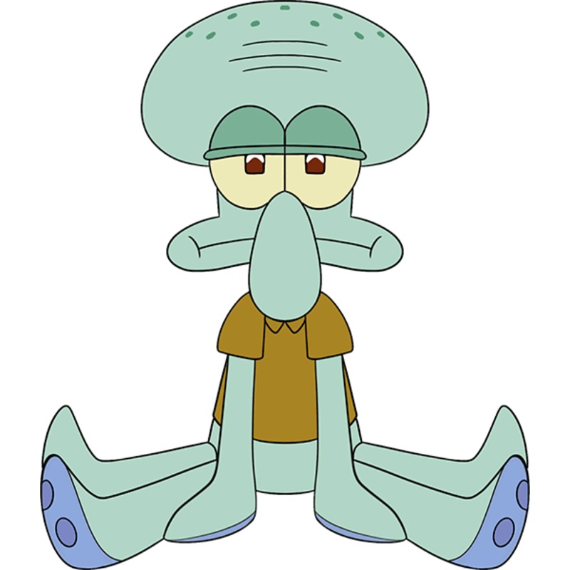 Squidward Sit Plush (9in)