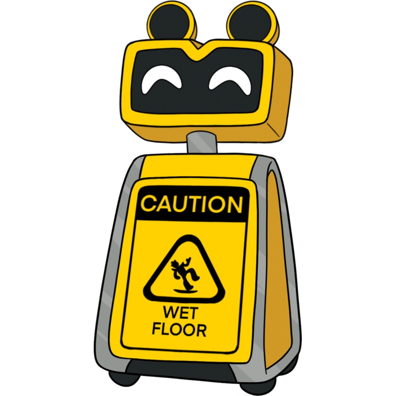 Wet Floor Sign Pin