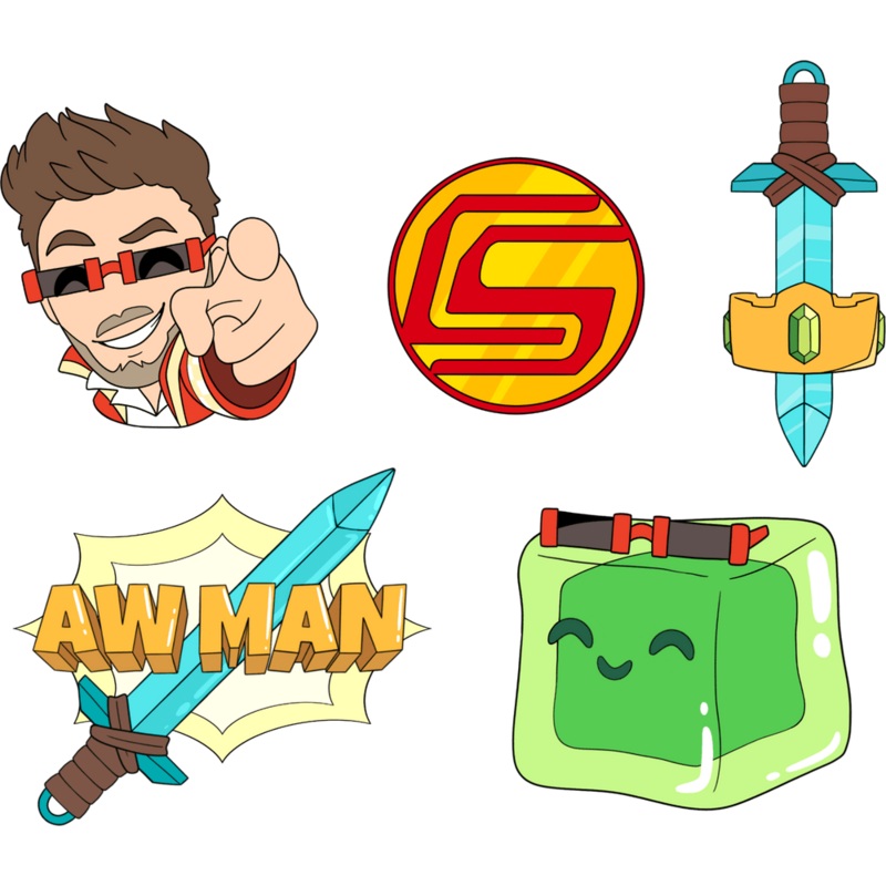 CaptainSparklez Pin Set