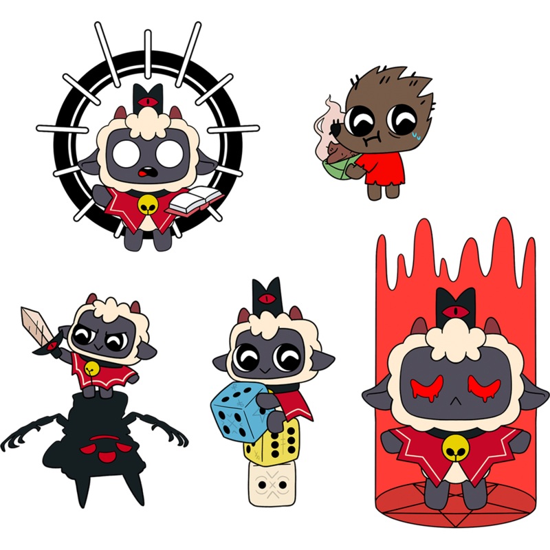 Cult of the Lamb Pin Set