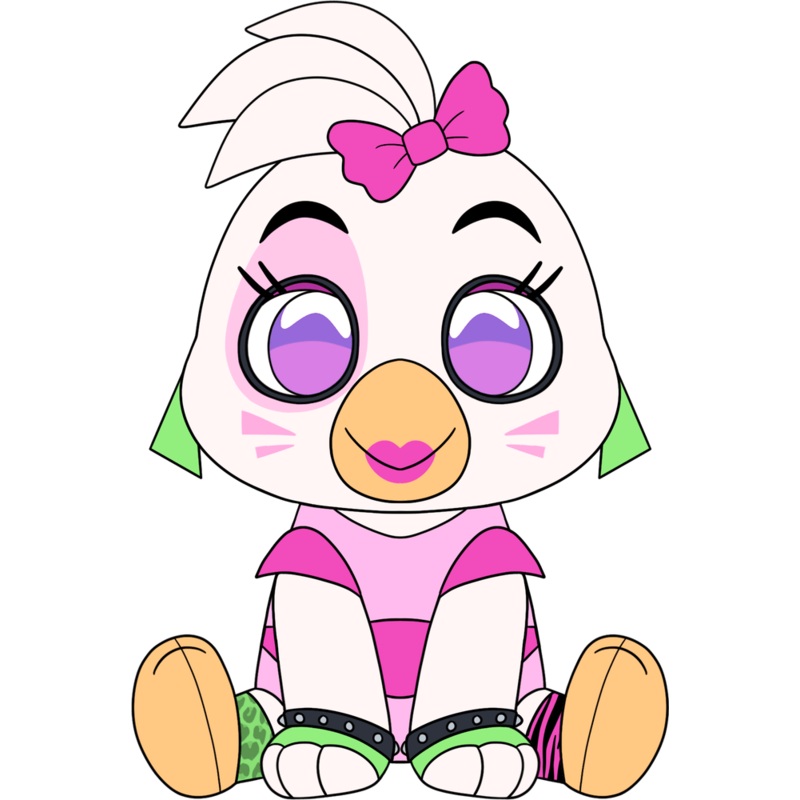 Glamrock Chica Sit Plush (9in)