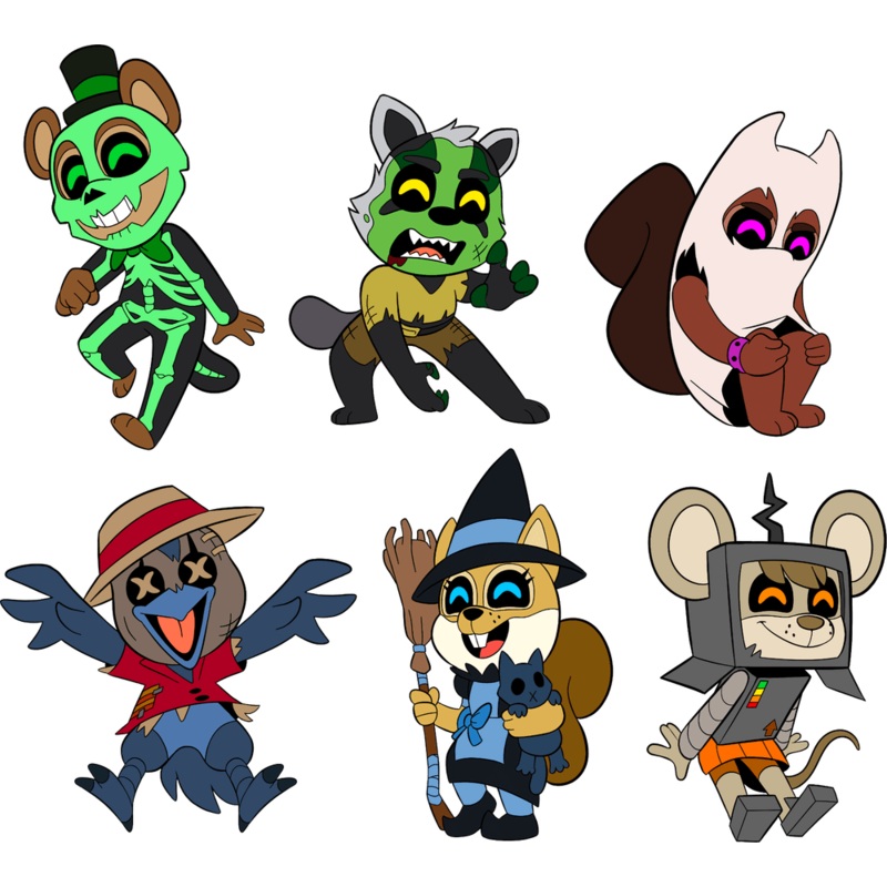 Popgoes Halloween Pin Set