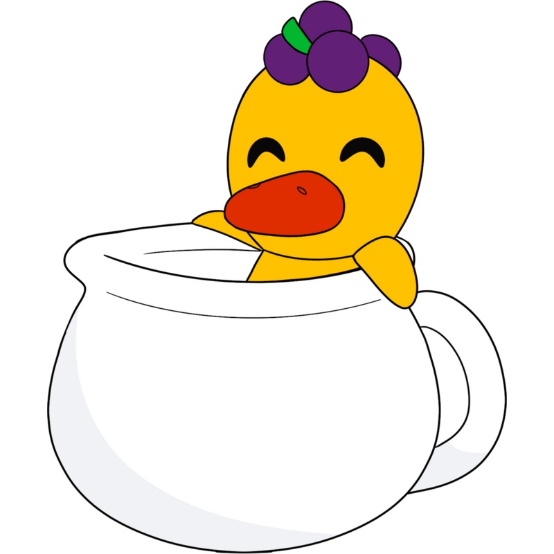 Duck Song Cup Plush (6in)