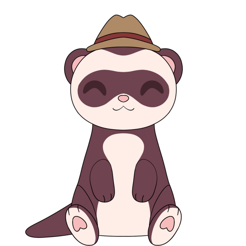 FootofaFerret Ferret Plush (9in)