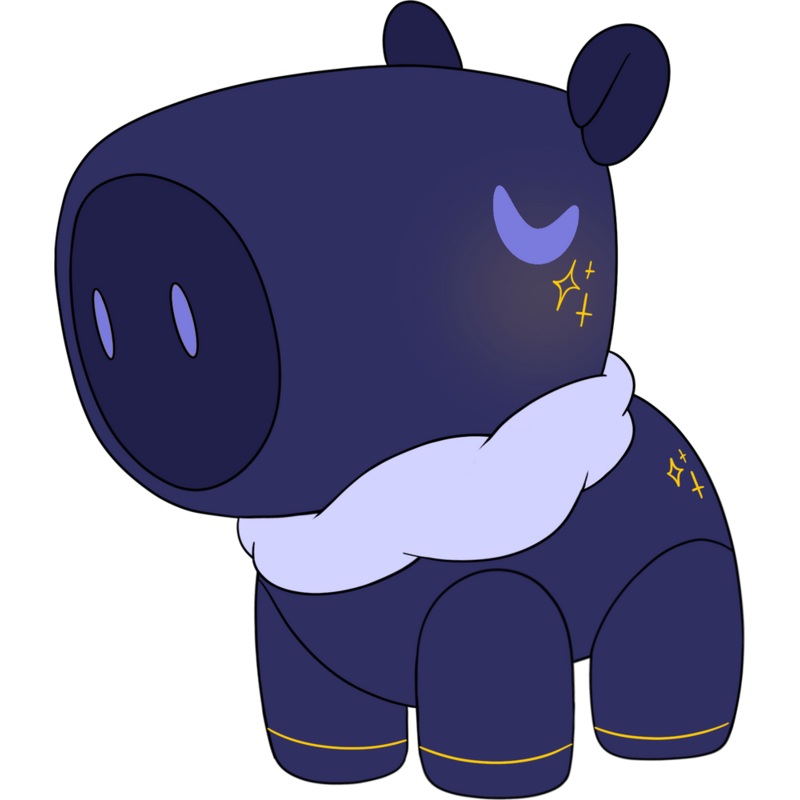 Midnight Capybara Plush (9in)