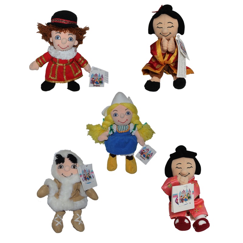 Disney Plush: It's A Small World Set of 5