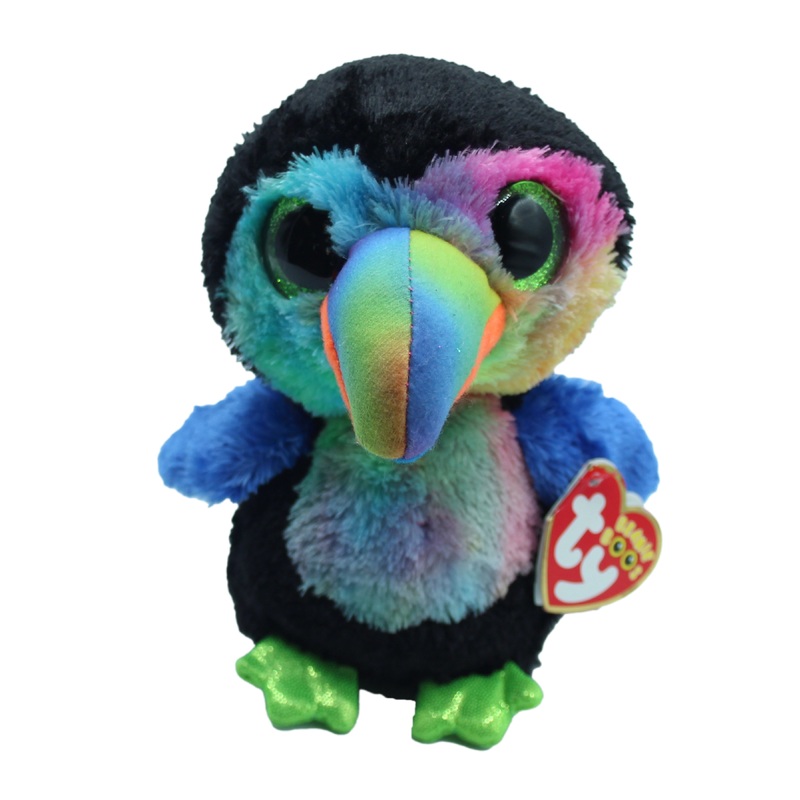 Ty Beanie Boo: Beaks the Toucan - Glitter Eyes, Regular Size