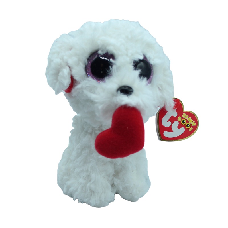 Ty Beanie Boo: Honey Bun the Dog - Glitter Eyes, Regular Size