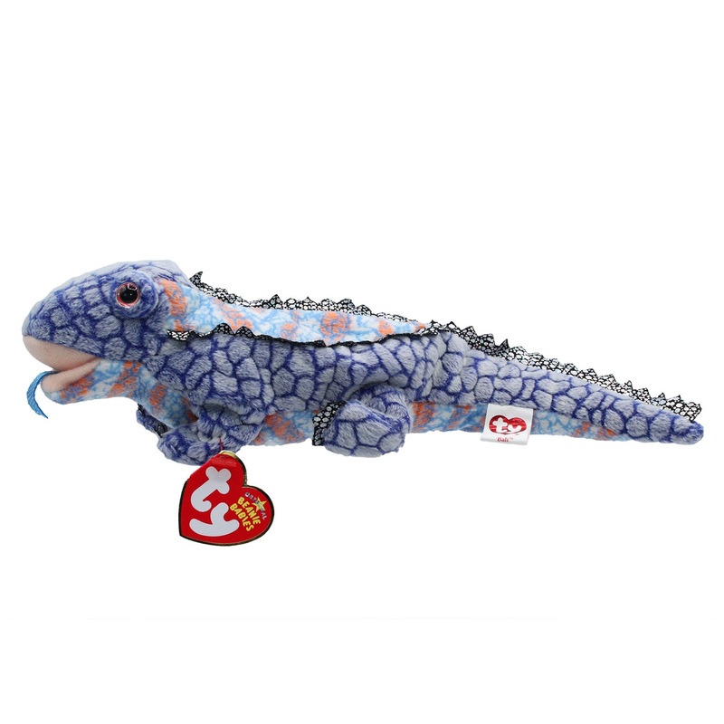 Ty Beanie Baby: Bali the blue Komodo Dragon