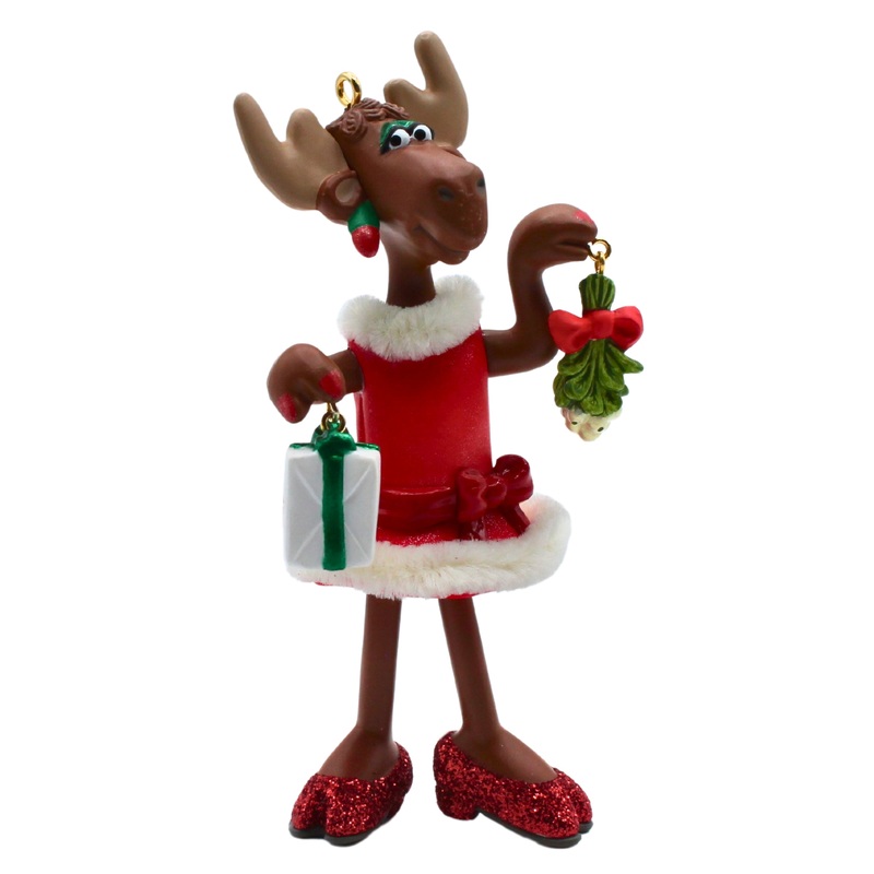 Hallmark Ornament: 2009 Merry Kiss-Moose | QXG6702