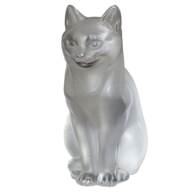 Lalique Figurine: 11603 Sitting Cat