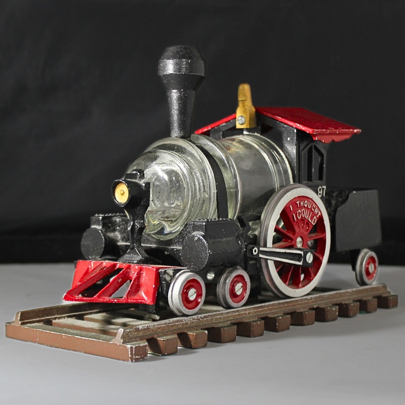 Miley's Inc. 1981 Cast Iron Locomotive Glass Night Light