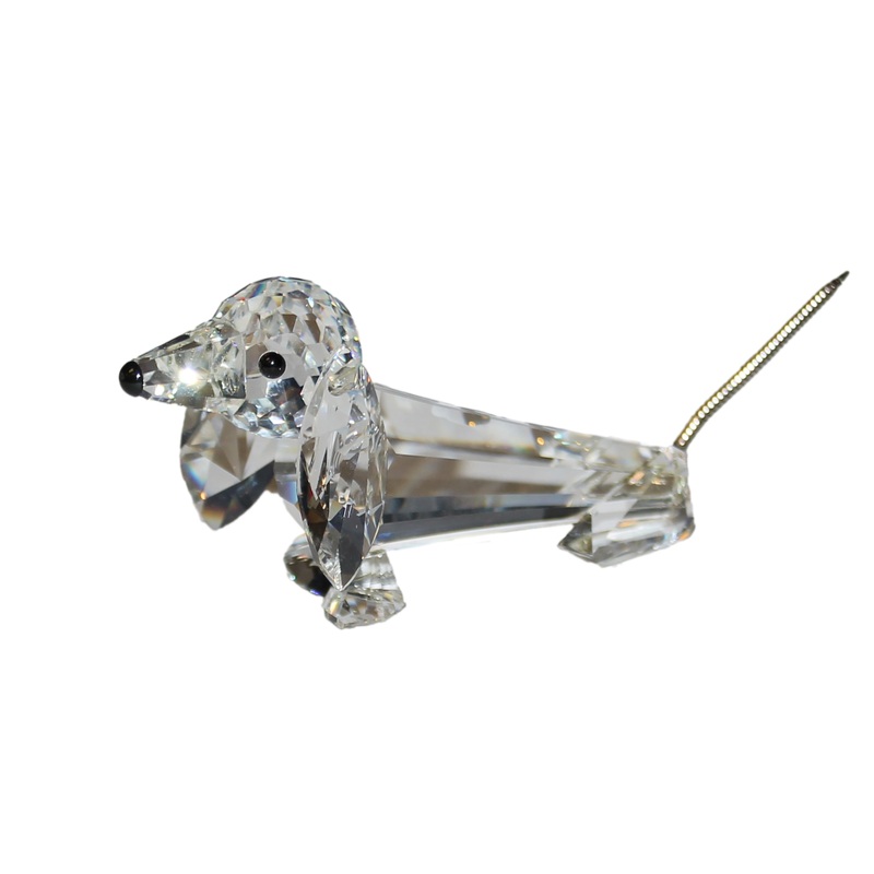Swarovski Figurine: 010003 Dachshund floppy tail