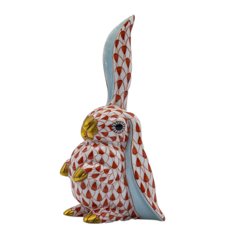 Herend Figurine: 5325 Rabbit - Rust