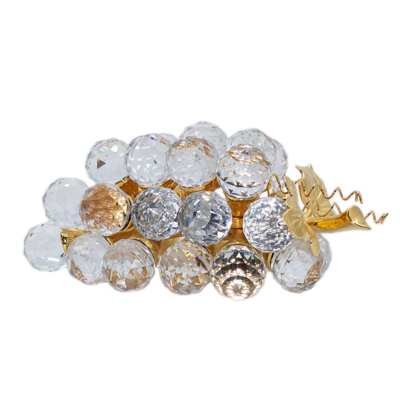 Swarovski Figurine: 166158 Grapes Medium - Gold