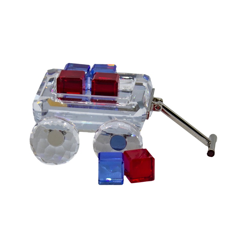 Swarovski Figurine: 289647 Toy Wagon -Rhodium