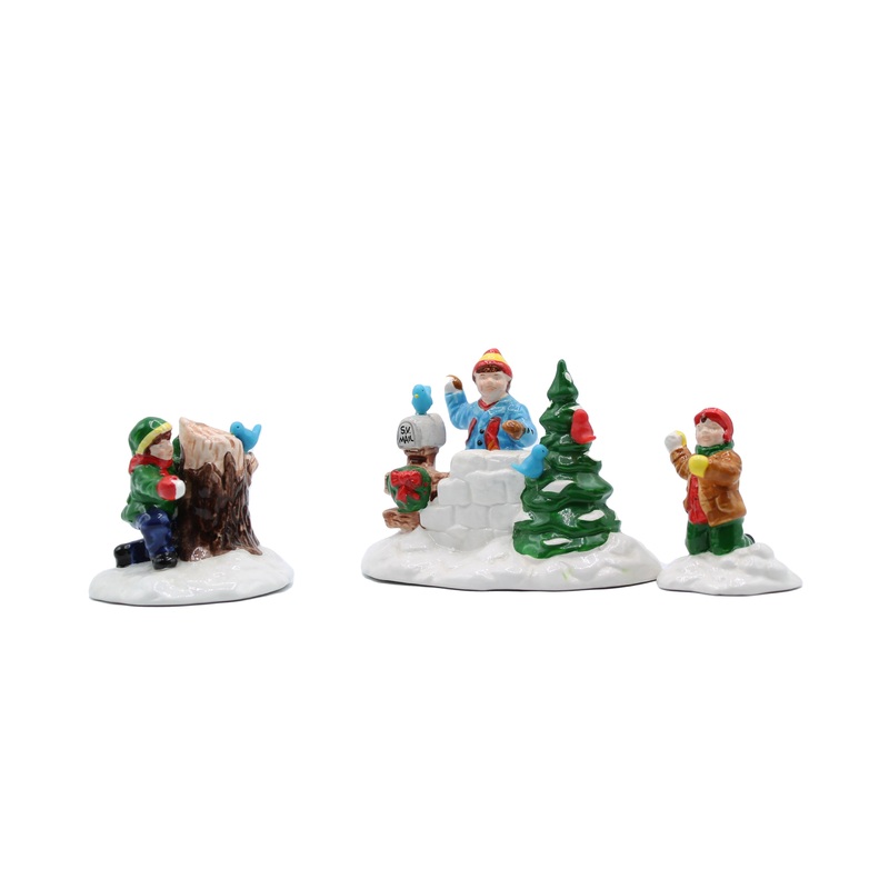 Department 56: 54143 Snowball Fort - Set of 3