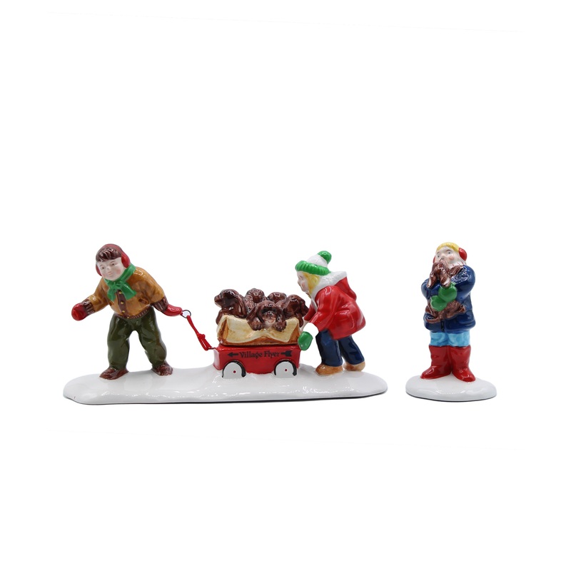 Department 56: 54321 Christmas Puppies - Set of 2
