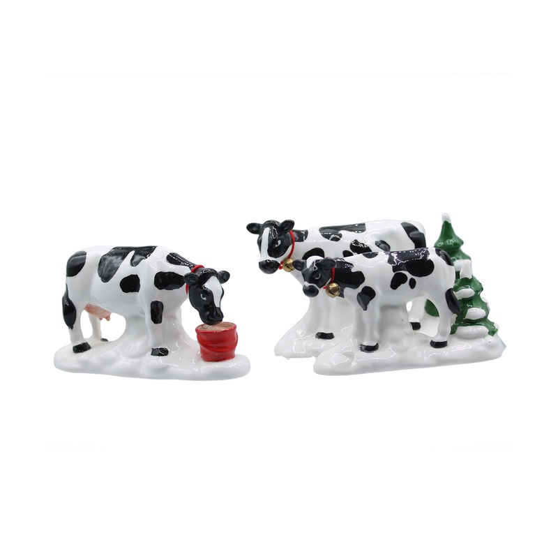 Department 56: 54550 A Herd of Holiday Heifers - Set of 3