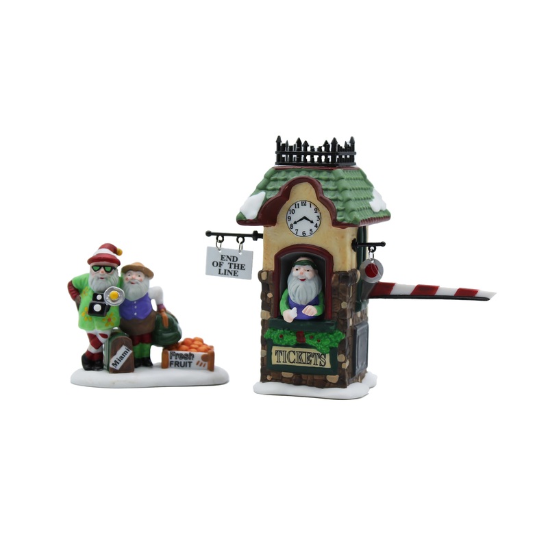 Department 56: 56370 End of the Line - Set of 2