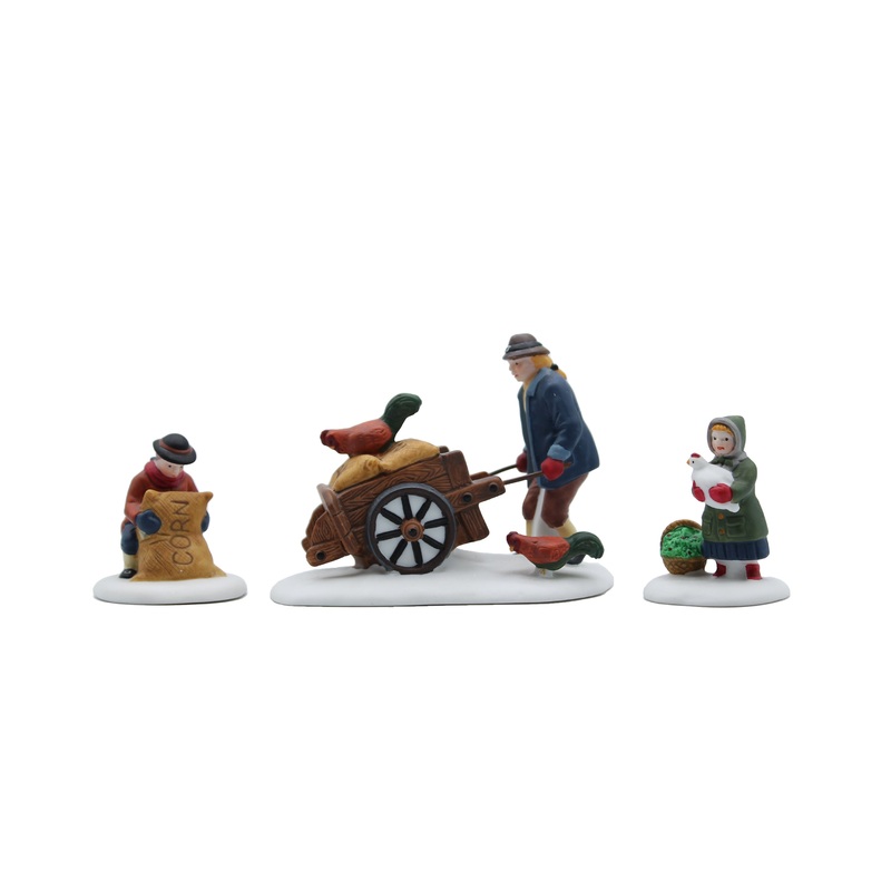 Department 56: 56456 Harvest Seed Cart - Set of 3
