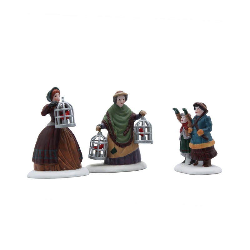 Department 56: 58033 The Bird Seller - Set of 3