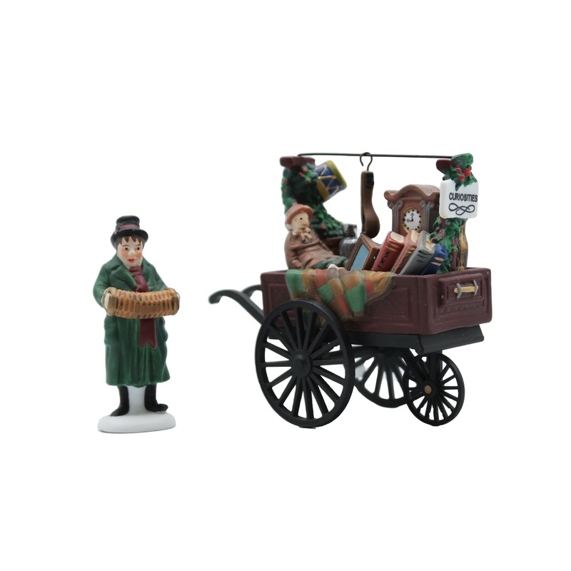 Department 56: 58270 Chelsea Market Curiosities Monger & Cart - Set of 2