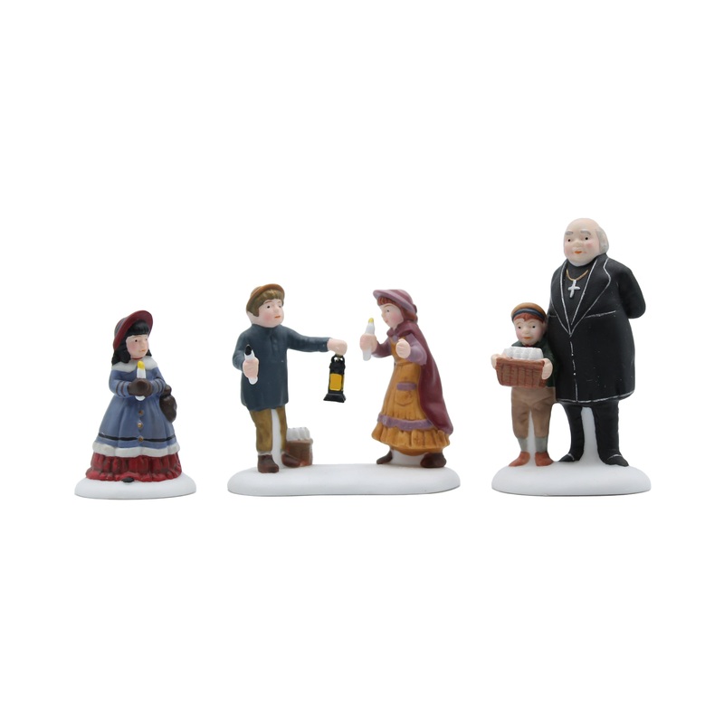 Department 56: 58300 Peaceful Glow on Christmas Eve - Set of 3